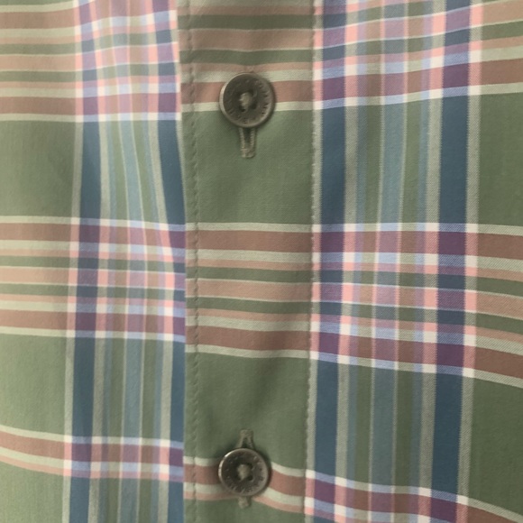 Tommy Bahama Long sleeve detail cuffs Paradise Poplin Plaid button down shirt XL - Picture 3 of 9